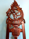 9367 - A - Hand Carved Indonesian Art Easel - Stained Exotic Natural Wood - 26" x 67"