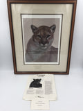 9371 - A - Fine Art - Signed Limited Edition 2692/3000 - Cougar - Peter Skirka - 1984