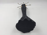 9391 - C - Necklace & Fine Jewelry Holder - 15-1/4" Tall - Female Figurine in a Black & Diamond Studded Formal Floor Length Dress - Box 40