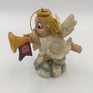 9450 - C - Marathon 2003 Angel Figurine - Series 3 - 1 of 6 - Angel Blowing Trumpet - Ornament - Box 38