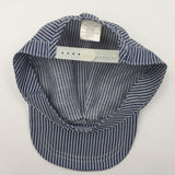 9454 - AP - Blue & White Striped Cap - Oriental Trading Company - 100% Cotton - Box 44