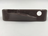 9474 - AS - Truth Folding Crank Handle For Casement Window - Terratone Color (Medium Brown) - Left Hinge Outside View - Box 3