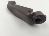 9474 - AS - Truth Folding Crank Handle For Casement Window - Terratone Color (Medium Brown) - Left Hinge Outside View - Box 3