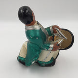 9506 - C - Vintage Set of 4 Glazed Ceramic Jazz Band Figurines - Box 29