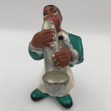 9506 - C - Vintage Set of 4 Glazed Ceramic Jazz Band Figurines - Box 29