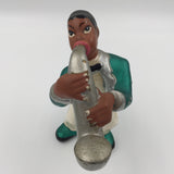 9506 - C - Vintage Set of 4 Glazed Ceramic Jazz Band Figurines - Box 29