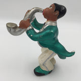 9506 - C - Vintage Set of 4 Glazed Ceramic Jazz Band Figurines - Box 29