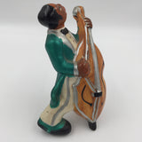 9506 - C - Vintage Set of 4 Glazed Ceramic Jazz Band Figurines - Box 29