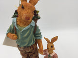 9577 - C - Pappa and Little Michelle Bunny Figurine - House of Lloyd - #230077 - 1999 - Box 40