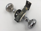 9640 - V - Tecco Passage Handle & Backset - Brass & Chrome - Not a Keylock System - Box 8A