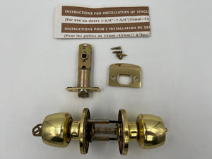 9654 - AS - LSDA Keylock Door Handle Only Set - Brass - 03G 3 K20 - Used Condition - Box 18