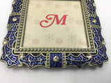 9663 - H - Picture Frame - Michael's Jewel - Diamond Studded Royal Metal - Box 29