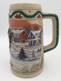 9679 - C - Beer Stein - 1996 Budweiser Holiday Series - American Homestead - Box 34