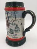 9680 - C - Beer Stein - 1991 Budweiser Collector's Series - World Famous Clydesdales by Artist Susan Sampson - Box 32