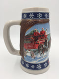 9681 - C - Beer Stein - Budweiser Holiday Stein - 1995 - Lighting the Way Home - Box 32