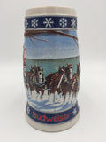 9681 - C - Beer Stein - Budweiser Holiday Stein - 1995 - Lighting the Way Home - Box 32