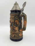 9693 - C - Vintage German Stein - Pewter Lid - Einkuhler Trunk Gibtrhen Schwung - Box 32