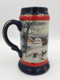 9696 - C - Beer Stein - Budweiser Holiday Stein - 1990 - An American Tradition - Box 33