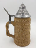 9698 - C - Vintage German Beer Stein - Tankard Mug - Pewter Lid - Box 32