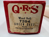 9715 - C -  QRS Word Roll - #7394 - Green Eyes - Rhumba - Player Piano Music Roll - Played by J. Lawrence Cook - Box 36