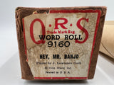 9716 - C - QRS Word Roll - #9160 - Hey, Mr. Banjo - Player Piano Music Roll - Played by J. Lawrence Cook - Box 36