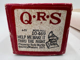 9718 - C - QRS Word Roll - #10-469 - Help Me Make It Through the Night - Player Piano Music Roll - Country Western 1971 - Box 36