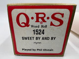 9733 - C - QRS Word Roll - #1524 - Player Piano Music Roll - Sweet By and By - Hymn - Played by Phil Ohman - Box 35