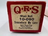 9738 - C - QRS Word Roll - #10-090 - Player Piano Music Roll - Somewhere My Love - Lara's Them from "Dr. Zhivago" - Box 36