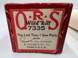 9744 - C - QRS Word Roll - #7335 - Player Piano Music Roll - The Last Time I Saw Paris - Chappell & Co., Inc. - Box 35