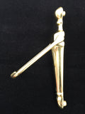 9799 - H - Solid Brass Door Knocker - Narrow Style - 6 1/2" - Box 7