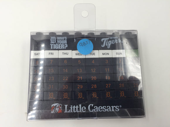 9837 - C - Detroit Tigers LEGO Calendar - Includes 2012 Pocket Schedule - Box 45
