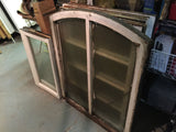 259D - AS - Arch Window - Top Sash Vintage - 33 1/4"w x 41 3/4"h - 1890's Era - Single-Pane Wavy Glass