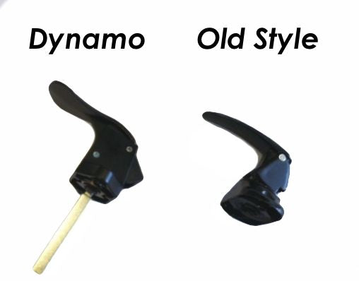 10183 - AS - Dynamo Inner Storm Door Handle (Black) & Custom Made Metal Shaft - Box 8
