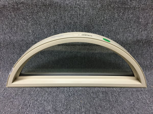 196 - AS - Arch Window - 33"w x 11"h - Tan In and Out - Low E Argon