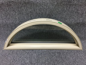 202 - AS - Arch Window - 33"w x 11"h - Tan In and Out - Low E Argon