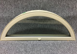 202 - AS - Arch Window - 33"w x 11"h - Tan In and Out - Low E Argon