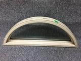 196 - AS - Arch Window - 33"w x 11"h - Tan In and Out - Low E Argon