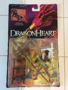 8224 - C - Dragon Heart - Kara Action Figurine w/Axe Chopping Combat Cart  - New in Display Box