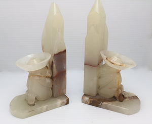 8436 - H - Mexican Siesta - Marble Book Ends - Box 40