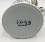 8691 - C - German Stein - Greyish-Blue Crown on a diamond Designed Shield with Lion Figures on each side of Shield - - Box 33