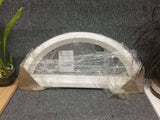 269 - AS - Arch Window - Casement Fixed - 33 3/4"w x 14 1/2"h - Tan Out and White In - LowE Argon