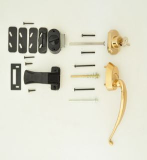 10181 - AS - Elegance Bright Brass Storm Door Handle Kit - Box 14