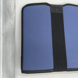 10989 - H - Mead - Nike 3-Ring Cloth/Vinyl Binder - Blue/Black - GC - Box 22